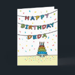 Birthday Card for Deda<br><div class="desc">You call your grandfather Deda, not Grandpa. (Deda means grandfather in Russian.) Imagine how excited Deda will be to receive a birthday card addressed especially to him! Your deda also will love this card's colourful fireworks-inspired design (yellow, pink, blue, and purple on a black background) which says "Happy birthday, Deda!"...</div>