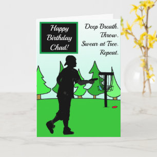 Birthday Card for Disc Golfer