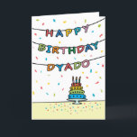 Birthday Card for Dyado<br><div class="desc">You call your grandfather Dyado, not Grandpa. (Dyado means grandfather in Bulgarian.) Imagine how excited Dyado will be to receive a birthday card addressed especially to him! Your dyado also will love this card's colourful fireworks-inspired design (yellow, pink, blue, and purple on a black background) which says "Happy birthday, Dyado!"...</div>