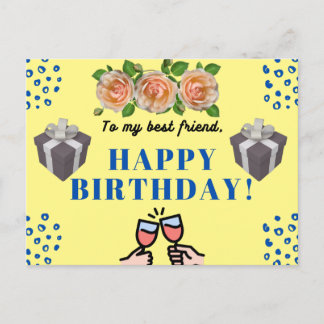Birthday card for friend