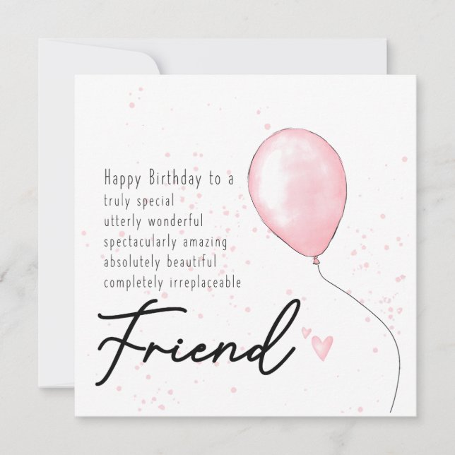 Birthday Card For Friend - soul sister (Front)