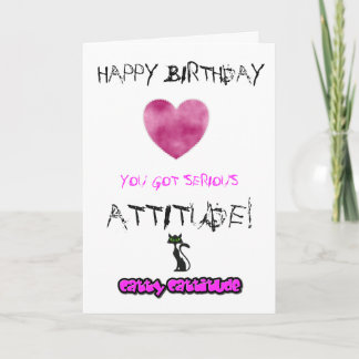 Birthday card for girls - can be customised