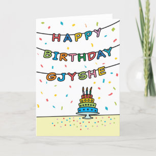 Birthday Card for Gjyshe