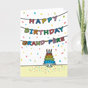 Birthday Card for Grand-Père