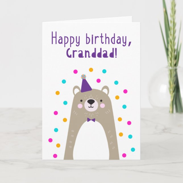 Birthday Card for  Granddad (Front)