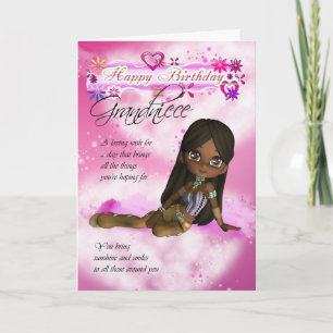 Birthday card for Grandniece, Moonies Cutie Pie co