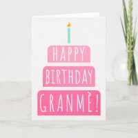Birthday Card for Granmè
