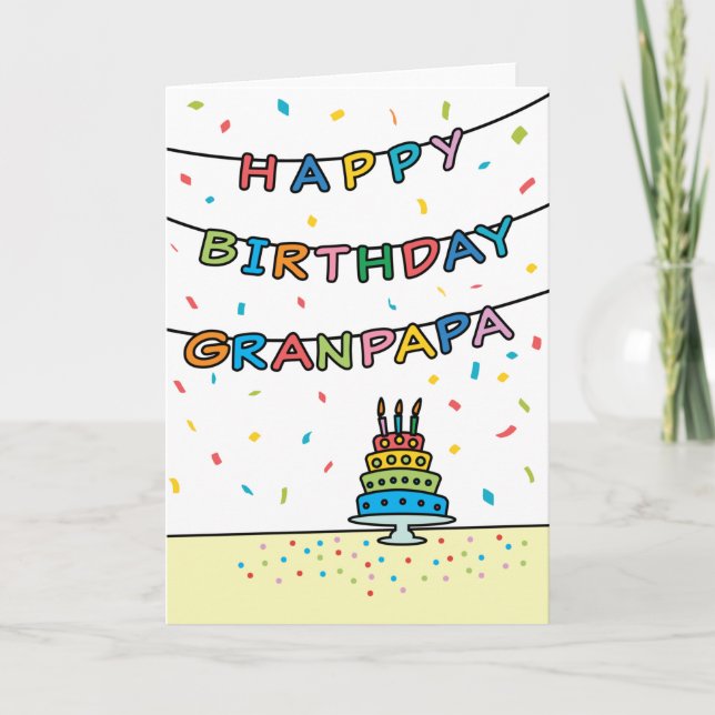 Birthday Card for Granpapa (Front)
