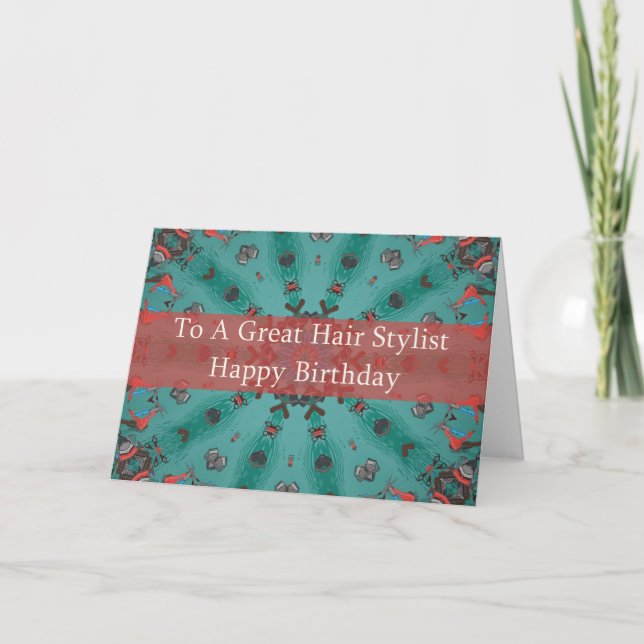 Birthday Card For Hair Stylist (Front)