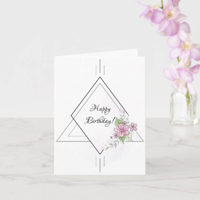 Birthday card for her (Orchid)
