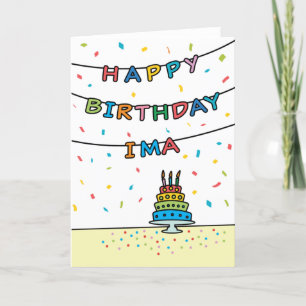 Birthday Card for Ima