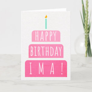 Birthday Card for Ima