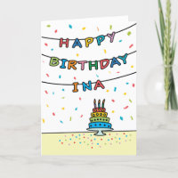 Birthday Card for Ina