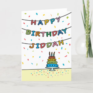 Birthday Card for Jiddah