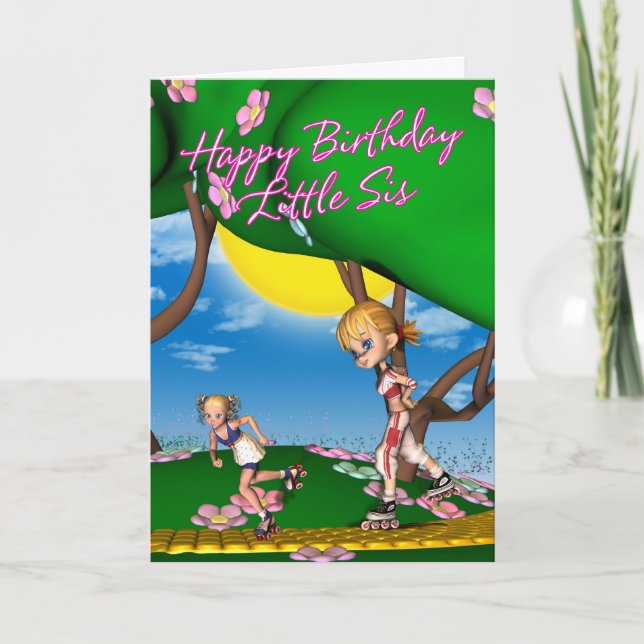 Birthday Card for Little Sister (Front)
