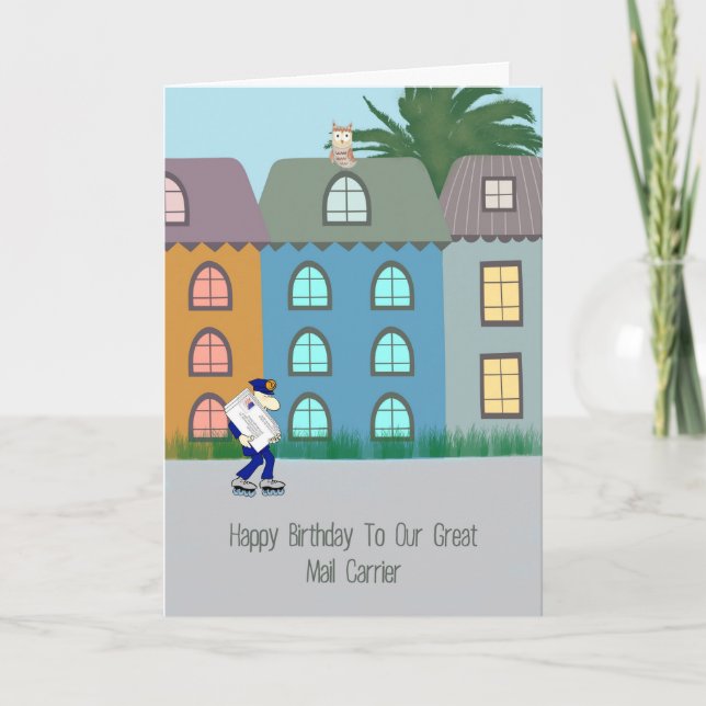 Birthday Card for Mail Carrier (Front)