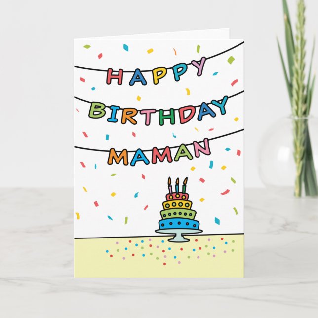 Birthday Card for Maman (Front)
