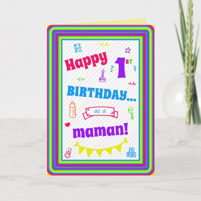 Birthday Card for Maman (Front)