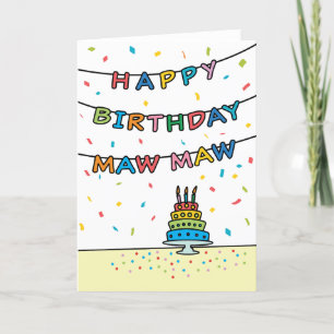 Birthday Card for Maw Maw