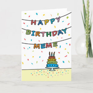 Birthday Card for Meme