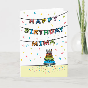 Birthday Card for Mima