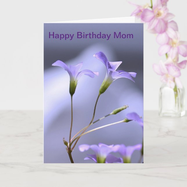Birthday card for Mum (Orchid)