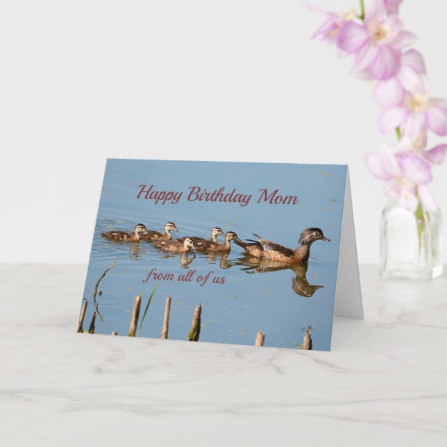 Birthday card for Mum from all of us (Orchid)