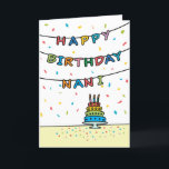 Birthday Card for Nani<br><div class="desc">You call your grandfather Nani, not Grandpa. (Nani means grandfather in Urdu.) Imagine how excited Nani will be to receive a birthday card addressed especially to him! Your nani also will love this card's colourful fireworks-inspired design (yellow, pink, blue, and purple on a black background) which says "Happy birthday, Nani!"...</div>