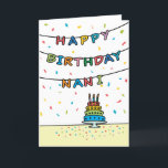 Birthday Card for Nani<br><div class="desc">You call your grandfather Nani, not Grandpa. (Nani means grandfather in Urdu.) Imagine how excited Nani will be to receive a birthday card addressed especially to him! Your nani also will love this card's colourful fireworks-inspired design (yellow, pink, blue, and purple on a black background) which says "Happy birthday, Nani!"...</div>