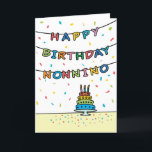 Birthday Card for Nonnino<br><div class="desc">You call your grandfather Nonnino, not Grandpa. (Nonnino means grandfather in Italian.) Imagine how excited Nonnino will be to receive a birthday card addressed especially to him! Your nonnino also will love this card's fun, colourful design with confetti and streamers which says "Happy birthday Nonnino".</div>