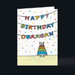 Birthday Card for Obaasan<br><div class="desc">You call your grandmother Obaasan, not Grandma. (Obaasan means grandmother in Japanese.) Imagine how excited Obaasan will be to receive a birthday card addressed especially to her! Your obaasan also will love this card's fun, colourful design with confetti and streamers which says "Happy birthday Obaasan".</div>