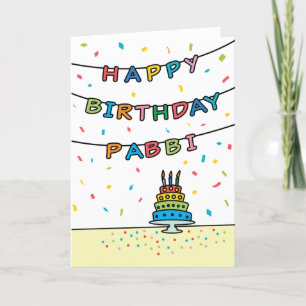 Birthday Card for Pabbi