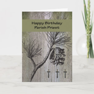 Birthday Card for Parish Priest, Religious