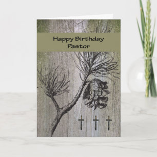 Birthday Card for Pastor, Religious