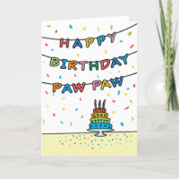 Birthday Card for Paw Paw