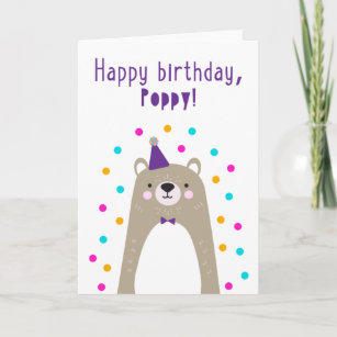 Birthday Card for  Poppy
