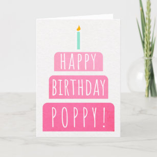 Birthday Card for Poppy