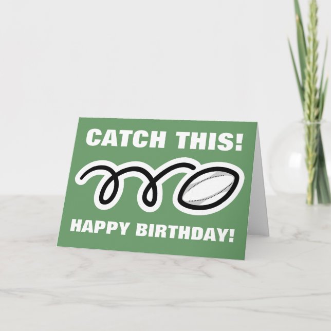 Birthday card for rugby fans and players (Front)