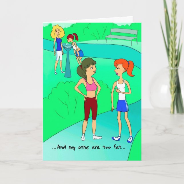 Birthday Card for Runner - Perfect Arms (Front)