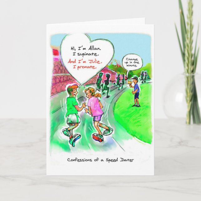 Birthday Card for Runner - Speed Dating (Front)