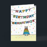 Birthday Card for Seanathair<br><div class="desc">You call your grandfather Seanathair, not Grandpa. (Seanathair means grandfather in Gaelic / Irish.) Imagine how excited Seanathair will be to receive a birthday card addressed especially to him! Your seanathair also will love this card's fun, colourful design with confetti and streamers which says "Happy birthday Seanathair".</div>
