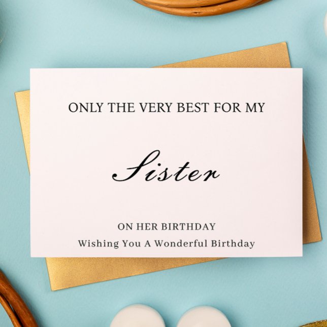 Birthday card for sister (Birthday card for sister)