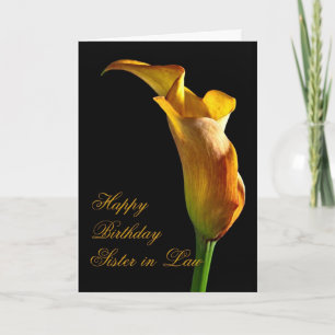 Birthday card for sister in law