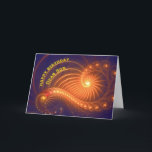 Birthday card for son<br><div class="desc">Swirling lights shine out from this original art birthday card. See all ages and relationships in my store: http://www.zazzle.com/eggznbeenz</div>