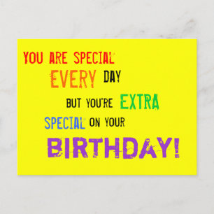 Birthday card for special people