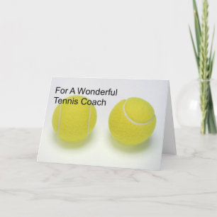 Birthday Card For Tennis Coach