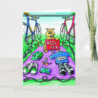 Birthday Card for Triathlete - Keep Off