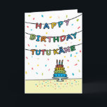 Birthday Card for Tutu Kāne<br><div class="desc">You call your grandfather Tutu Kāne, not Grandpa. (Tutu Kāne means grandfather in Hawaiian.) Imagine how excited Tutu Kāne will be to receive a birthday card addressed especially to him! Your tutu kāne also will love this card's fun, colourful design with confetti and streamers which says "Happy birthday Tutu Kāne"....</div>