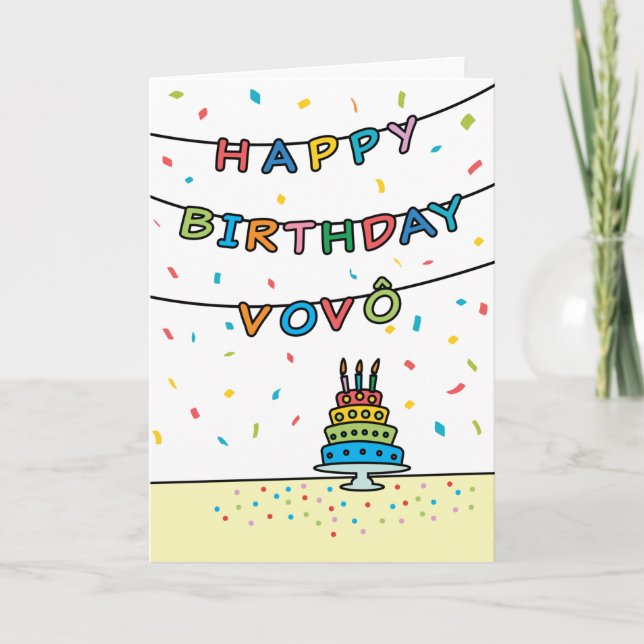 Birthday Card for Vovô (Front)