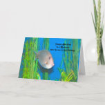 Birthday Card for Your Fishing Husband<br><div class="desc">Blue Tang Fish in a swampy area (also called a giant fish tank),  with grasses and blue water.  A perfect card for your husband who likes to go fishing.</div>